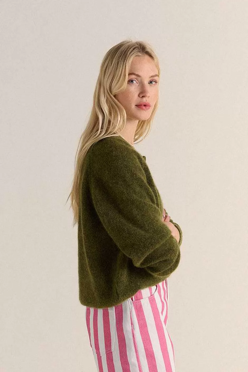 Balzac Cardigan Come Vert Foret^Femme Pulls Et Cardigans