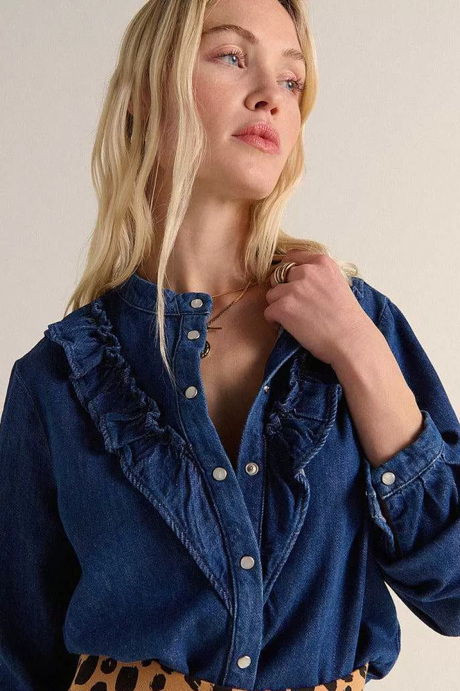 Balzac Chemise Blanche En Jean^Femme Chemises Et Blouses