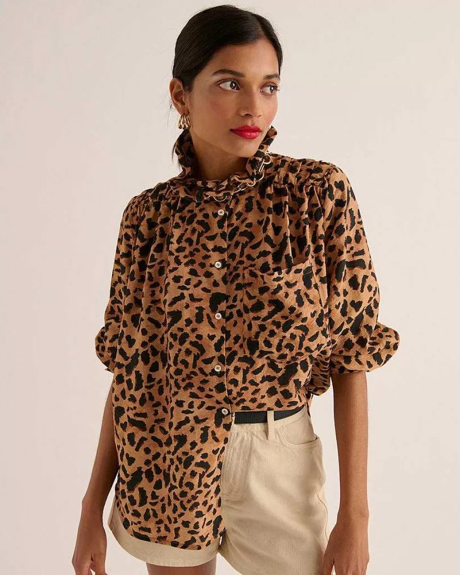 Balzac Chemise Leonor Guepard Cappucino^Femme Chemises Et Blouses