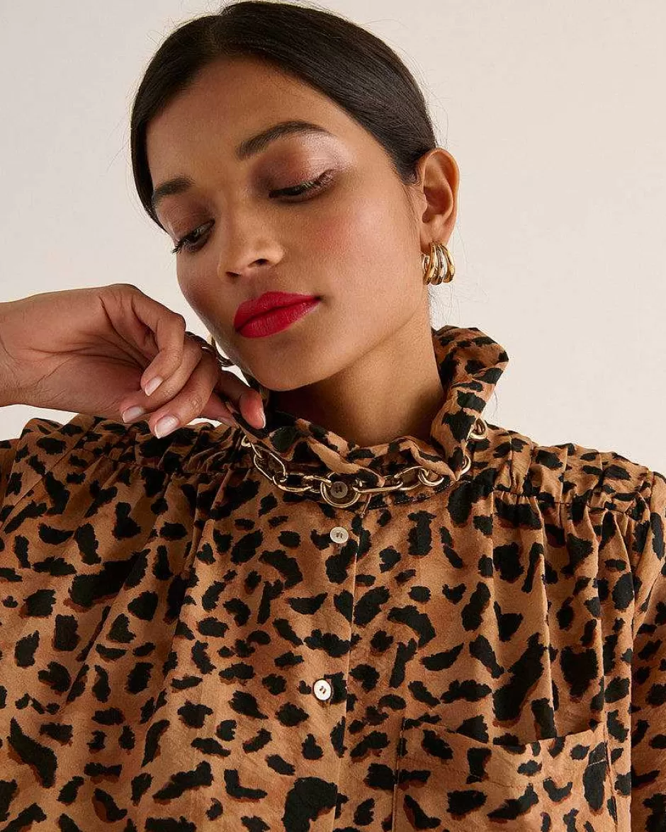 Balzac Chemise Leonor Guepard Cappucino^Femme Chemises Et Blouses