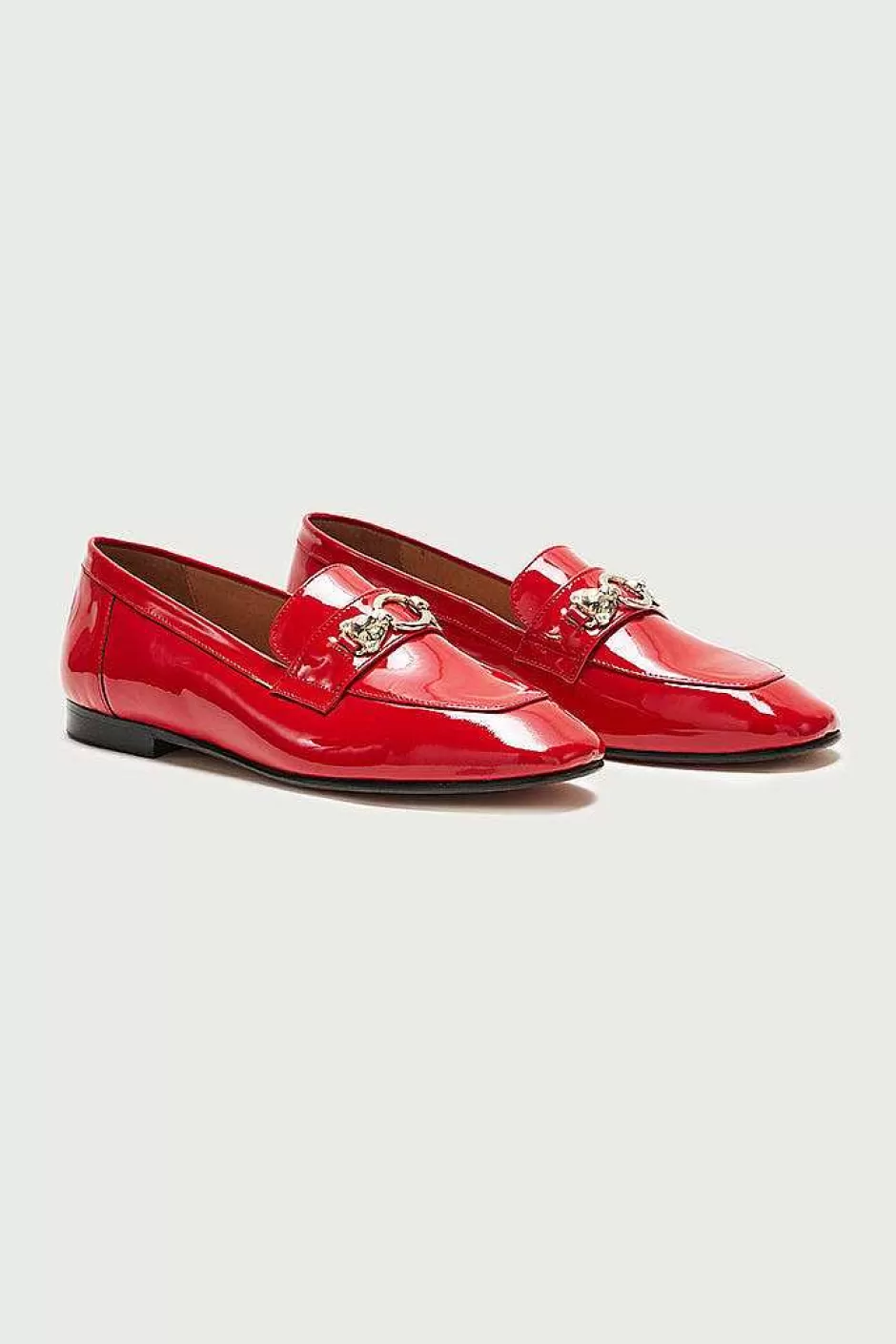 Balzac Mocassins Flavie Vernis Rouge^Femme Mocassins Et Sabots