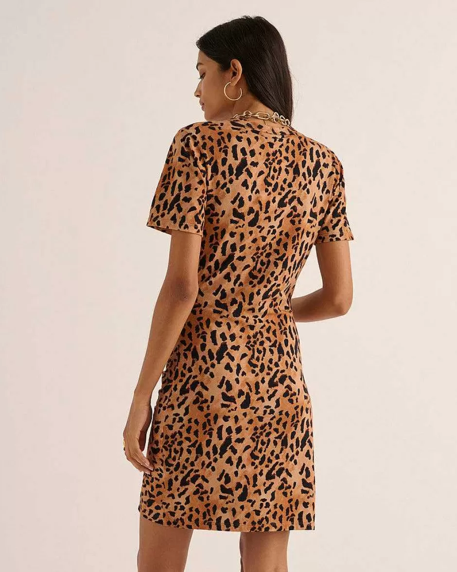 Balzac Robe Floreal Guepard Cappuccino^Femme Robes