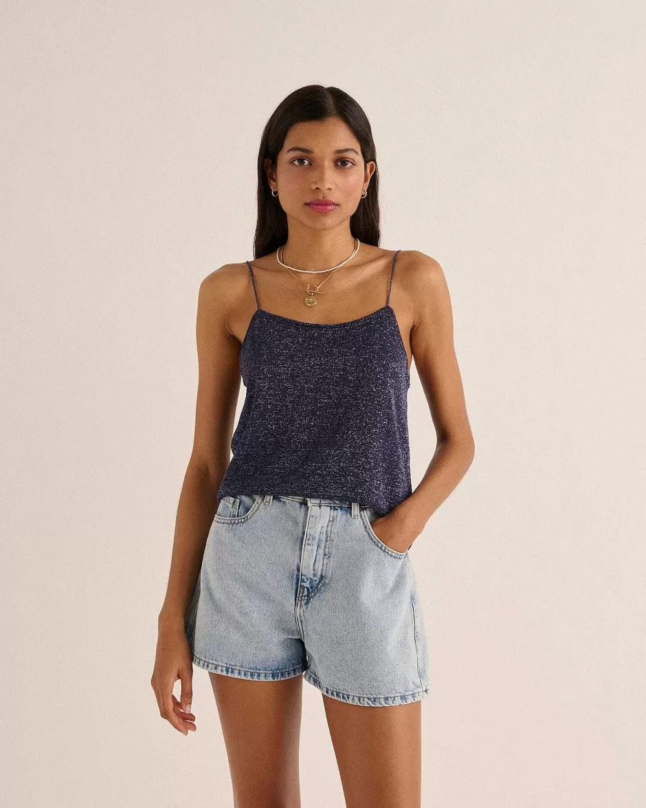 Balzac Short Triomphe Bleu Glacier^Femme Jupes Et Shorts