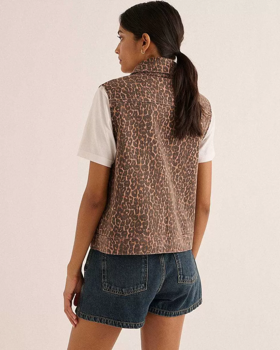 Balzac Veste Felipa Leopard Cafe^Femme Denim